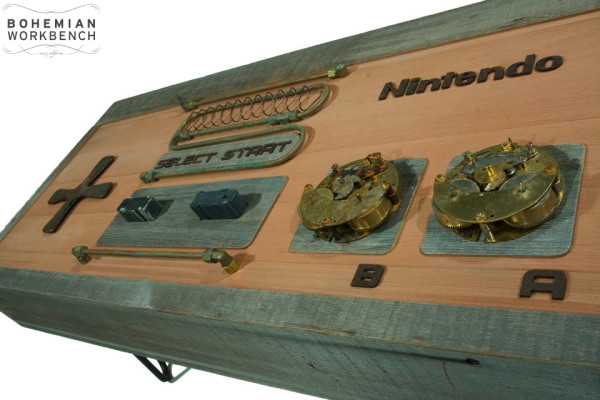 NES Steampunk Controller Coffee Table