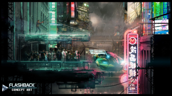 This is concept art from Flashback.
